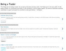 Tablet Screenshot of beingatrader.blogspot.com