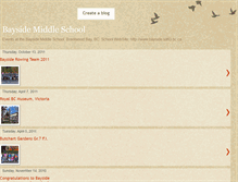 Tablet Screenshot of baysideschoolbc.blogspot.com