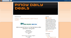 Desktop Screenshot of pinoydailydeals.blogspot.com