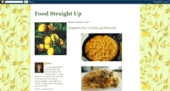 Desktop Screenshot of foodstraightup.blogspot.com