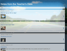 Tablet Screenshot of notesfromtheteachersdesk.blogspot.com