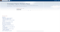 Desktop Screenshot of ofw-connect-news.blogspot.com