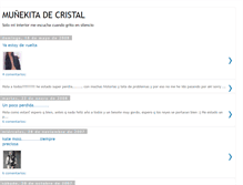 Tablet Screenshot of chicadecristal.blogspot.com