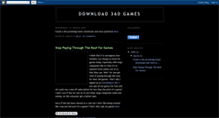 Desktop Screenshot of download360games.blogspot.com