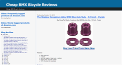 Desktop Screenshot of cheap-bmx-bicycle-reviews.blogspot.com