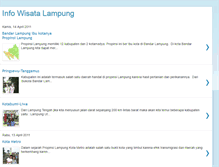 Tablet Screenshot of infowisatalampung.blogspot.com