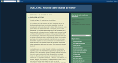 Desktop Screenshot of duelosyduelistas.blogspot.com