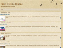 Tablet Screenshot of enjoyholistichealing.blogspot.com