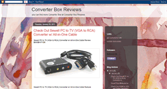 Desktop Screenshot of converter-box-reviews.blogspot.com