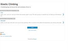 Tablet Screenshot of kineticclimbing.blogspot.com