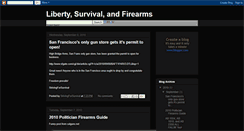 Desktop Screenshot of libertysurvivalfirearms.blogspot.com