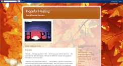 Desktop Screenshot of hopefulhealing.blogspot.com