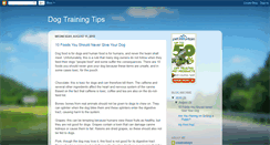 Desktop Screenshot of freedogtraintips.blogspot.com