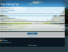 Tablet Screenshot of freedogtraintips.blogspot.com