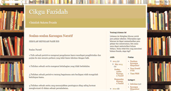 Desktop Screenshot of cikgufazidah.blogspot.com