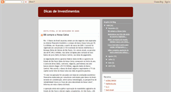 Desktop Screenshot of dicas-de-investimentos.blogspot.com