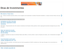 Tablet Screenshot of dicas-de-investimentos.blogspot.com