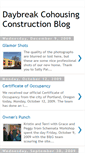Mobile Screenshot of daybreakcohousingconstruction.blogspot.com