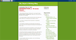 Desktop Screenshot of msboyerwriting.blogspot.com