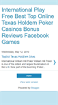 Mobile Screenshot of best-online-poker-casino-bingo-sports.blogspot.com
