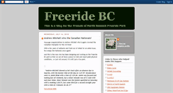 Desktop Screenshot of freeridebc.blogspot.com