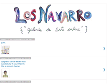 Tablet Screenshot of losnavarroarte.blogspot.com