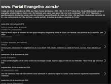Tablet Screenshot of portalevangelhosite.blogspot.com