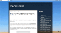 Desktop Screenshot of leapintoaha.blogspot.com