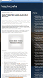 Mobile Screenshot of leapintoaha.blogspot.com