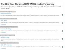 Tablet Screenshot of oneyearnurse.blogspot.com