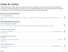 Tablet Screenshot of corpodajustica.blogspot.com