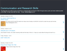 Tablet Screenshot of communicationandresearchskills.blogspot.com