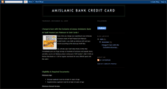 Desktop Screenshot of amislamiccreditcard.blogspot.com