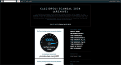 Desktop Screenshot of calcioitaliascandal.blogspot.com