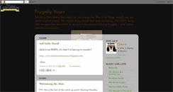 Desktop Screenshot of frugally-yours.blogspot.com