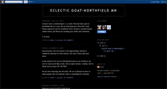 Desktop Screenshot of eclecticgoatnorthfield.blogspot.com