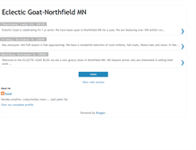 Tablet Screenshot of eclecticgoatnorthfield.blogspot.com