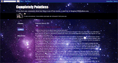 Desktop Screenshot of completelypointless-thespian.blogspot.com