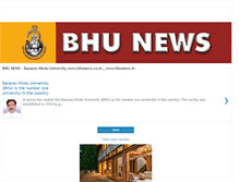 Tablet Screenshot of bhunews.blogspot.com