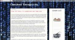 Desktop Screenshot of checkedexception.blogspot.com