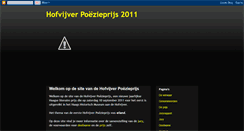 Desktop Screenshot of hofvijverpoezieprijs.blogspot.com