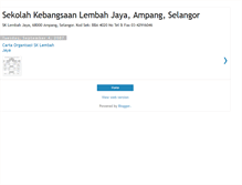 Tablet Screenshot of carta-sklembahjaya.blogspot.com