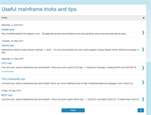 Tablet Screenshot of mainframetipstricks.blogspot.com