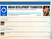 Tablet Screenshot of indiandevelopmentfoundation.blogspot.com