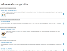 Tablet Screenshot of fullclovecigarettes.blogspot.com