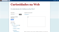 Desktop Screenshot of curiosidadesnaweb.blogspot.com
