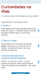 Mobile Screenshot of curiosidadesnaweb.blogspot.com