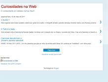 Tablet Screenshot of curiosidadesnaweb.blogspot.com