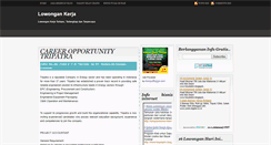 Desktop Screenshot of lowongankerjaku88.blogspot.com
