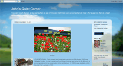 Desktop Screenshot of john-quietcorner.blogspot.com